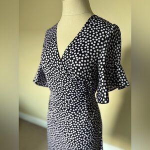 Who What Wear Polka Dot Dress